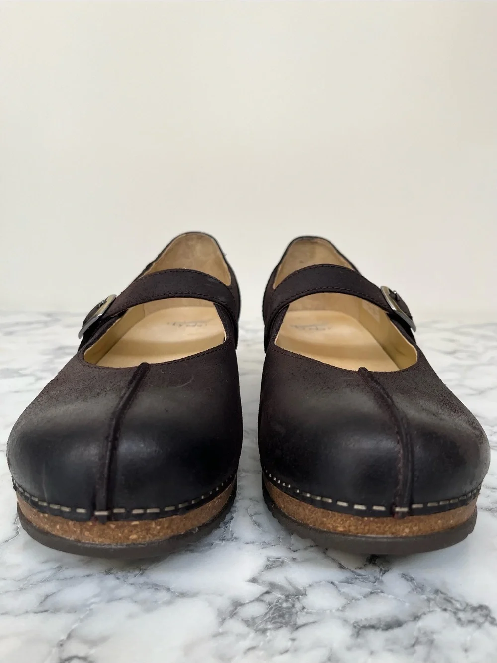 Dansko Mika Burnished Suede Women's Mary Jane Shoe Brown EU Size 41 10.5/11